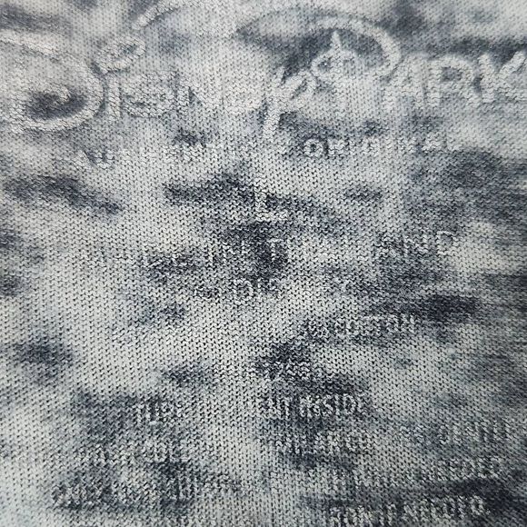 Disney Unisex Gray Burnout Short Sleeve Tee with Classic Mickey Mouse Size Large - Picture 6 of 7